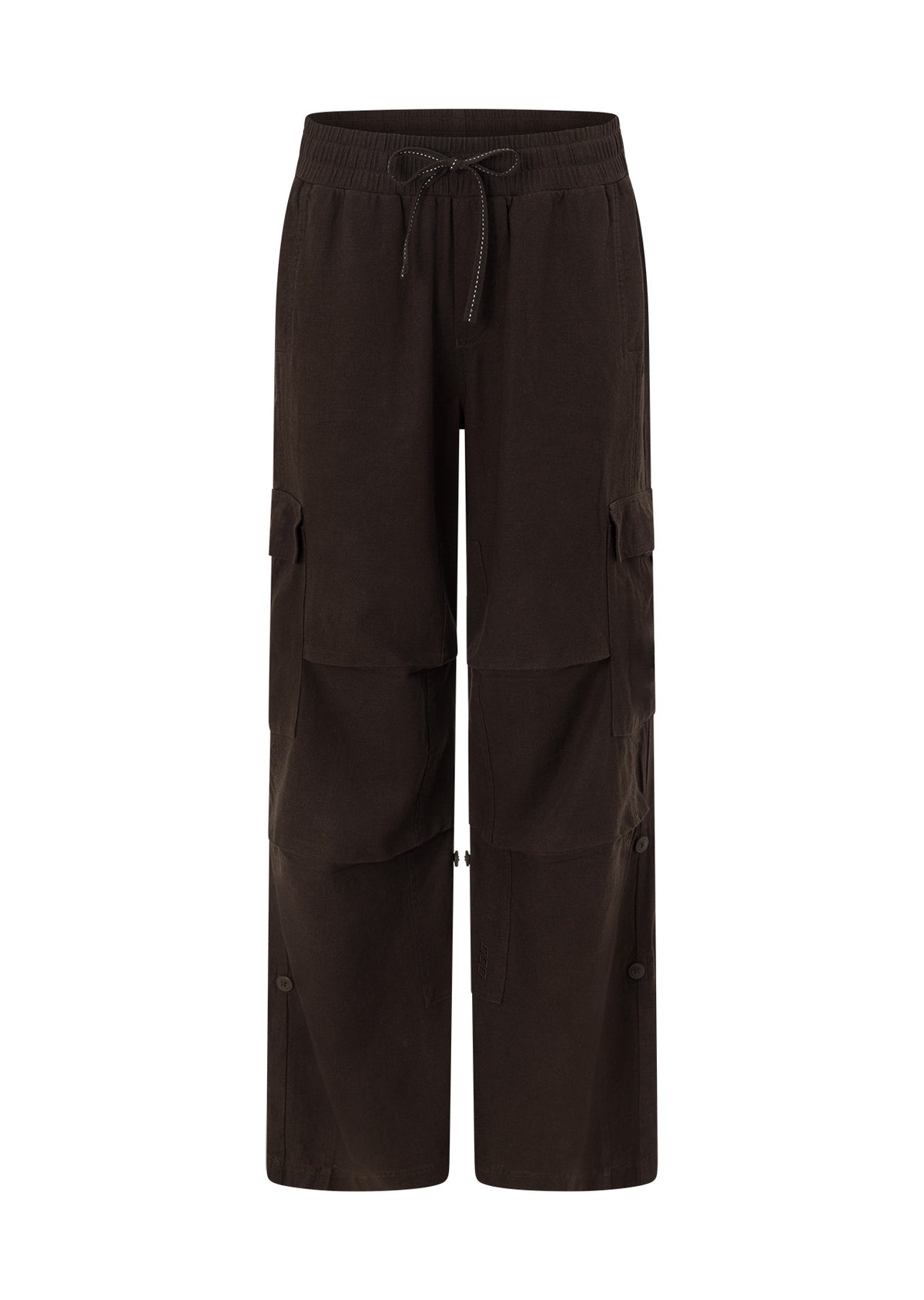 Lorna Jane Linen Flashdance Wide Leg Cargo Pants - Volcano