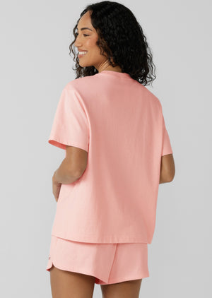Lorna Jane Off Court T-Shirt - Enchanted Pink