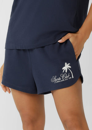Lorna Jane Summer Sports Club Shorts - Platinum Navy