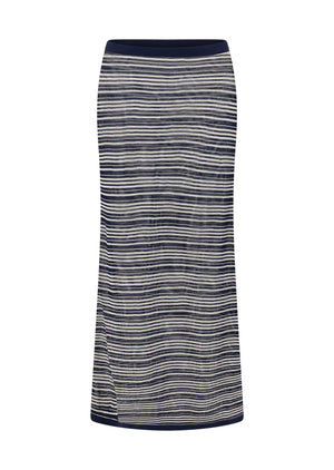 Lorna Jane Coastline Knit Maxi Skirt - Coastline Stripe