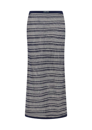 Lorna Jane Coastline Knit Maxi Skirt - Coastline Stripe