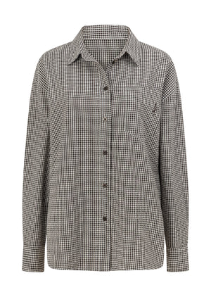 Lorna Jane Nice And Sweet Long Sleeve Shirt - Volcano Gingham