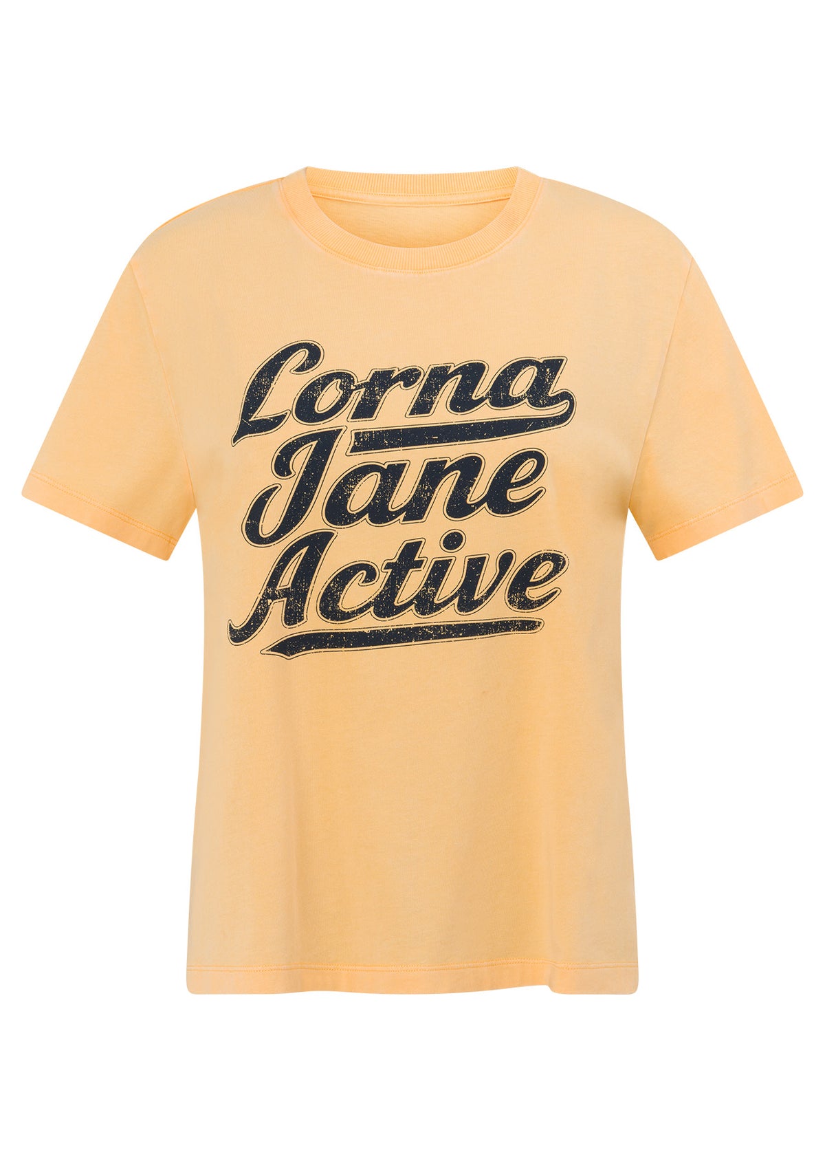 Lorna Jane Ballpark Washed T-Shirt - Washed Honey