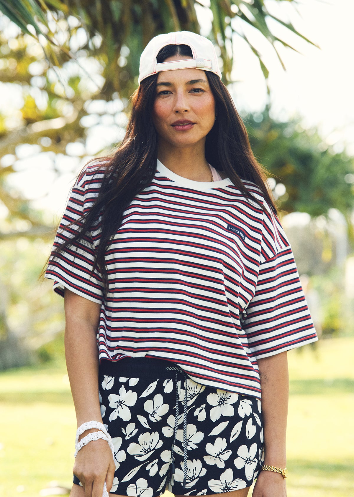 Lorna Jane Ashore T-Shirt - Nautical Stripe