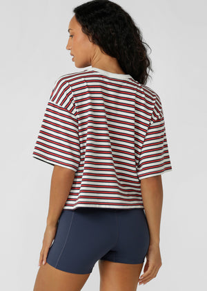 Lorna Jane Ashore T-Shirt - Nautical Stripe