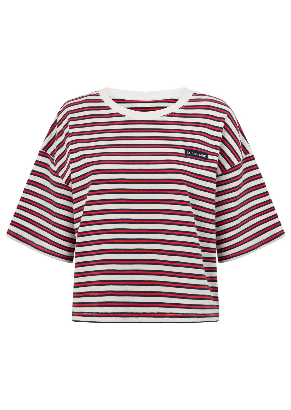 Lorna Jane Ashore T-Shirt - Nautical Stripe