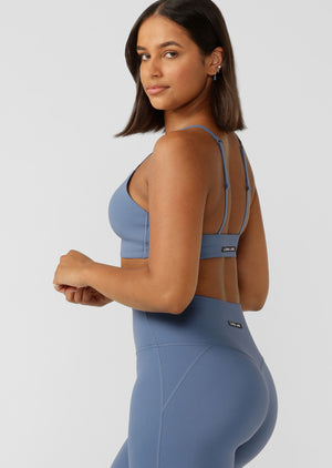 Lorna Jane Supreme Comfort Aloe Vera Sports Bra - Frost Blue