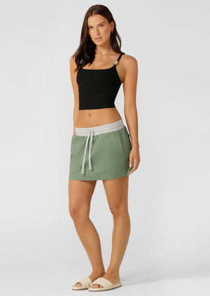 Lorna Jane Flashdance Mini Skirt - Light Khaki