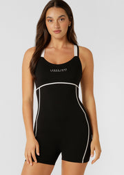 Lorna Jane Swift Motion No Ride 12cm Bodysuit - Black