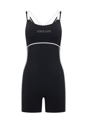 Lorna Jane Swift Motion No Ride 12cm Bodysuit - Black