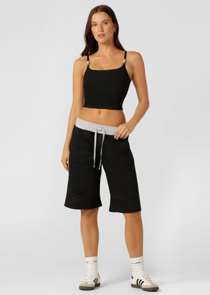 Lorna Jane Flashdance 3/4 Shorts - Black