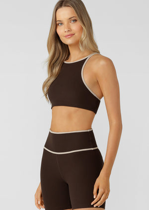 Lorna Jane Sun Seeker Rib Sports Bra - Volcano