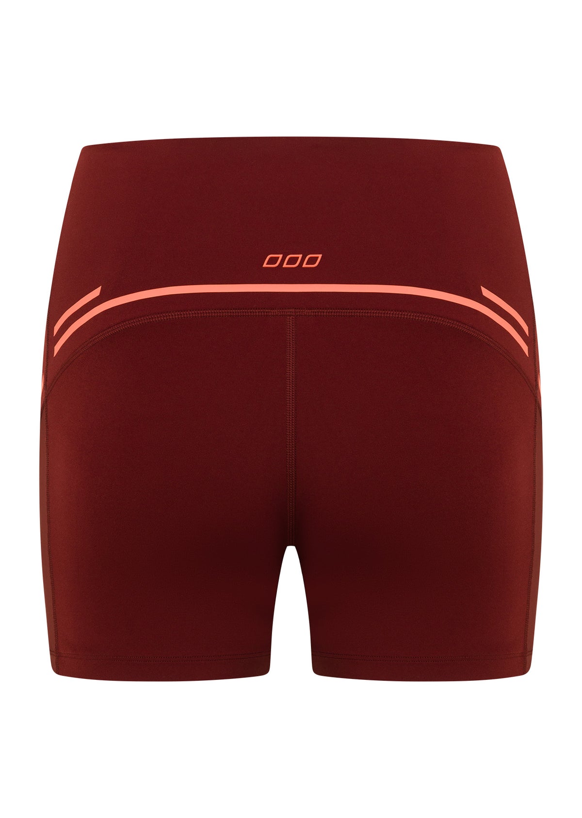 Lorna Jane Train Hard 12cm Bike Shorts - Dark Ruby