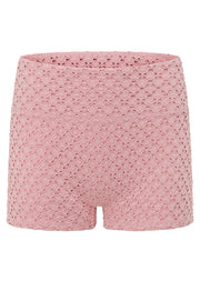 Lorna Jane Keepsake Broderie 7cm Bike Shorts - Dusty Rose