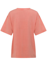 Lorna Jane Vacation Washed Boyfriend T-Shirt - Washed Sunkissed Melon