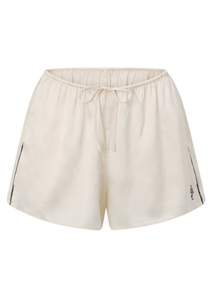 Lorna Jane Sweet Dreams Satin Shorts - Cream
