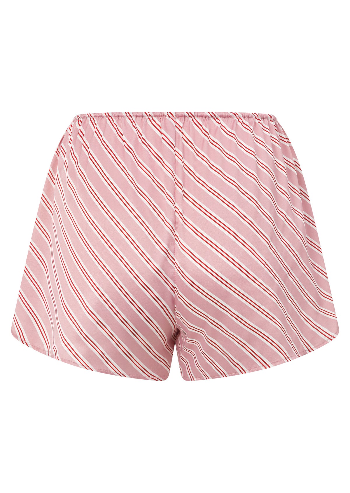 Lorna Jane Sugar Rush Satin Shorts - Candy Cane Stripe