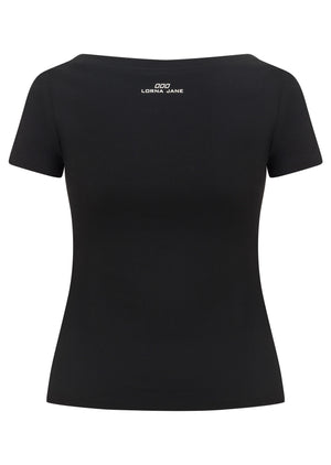 Lorna Jane Sculpt Active Short Sleeve Top - Black