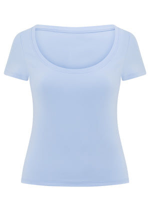 Lorna Jane Sculpt Active Short Sleeve Top - Oxford Blue
