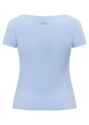 Lorna Jane Sculpt Active Short Sleeve Top - Oxford Blue