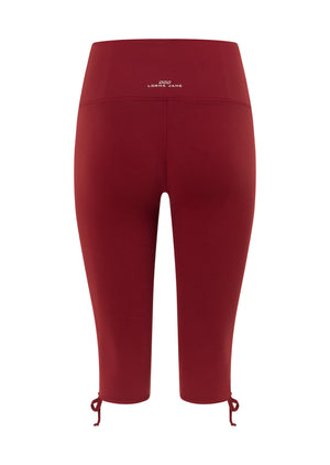 Lorna Jane Pull It Together No Ride Capri Leggings - Cherry