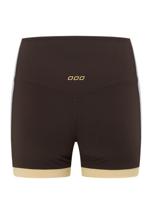 Lorna Jane Set Point No Ride 2 Pocket 12cm Bike Shorts - Volcano Multi