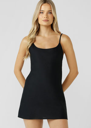 Lorna Jane Effortless Mini Dress - Black