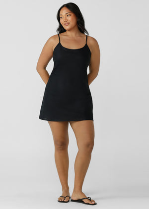 Lorna Jane Effortless Mini Dress - Black
