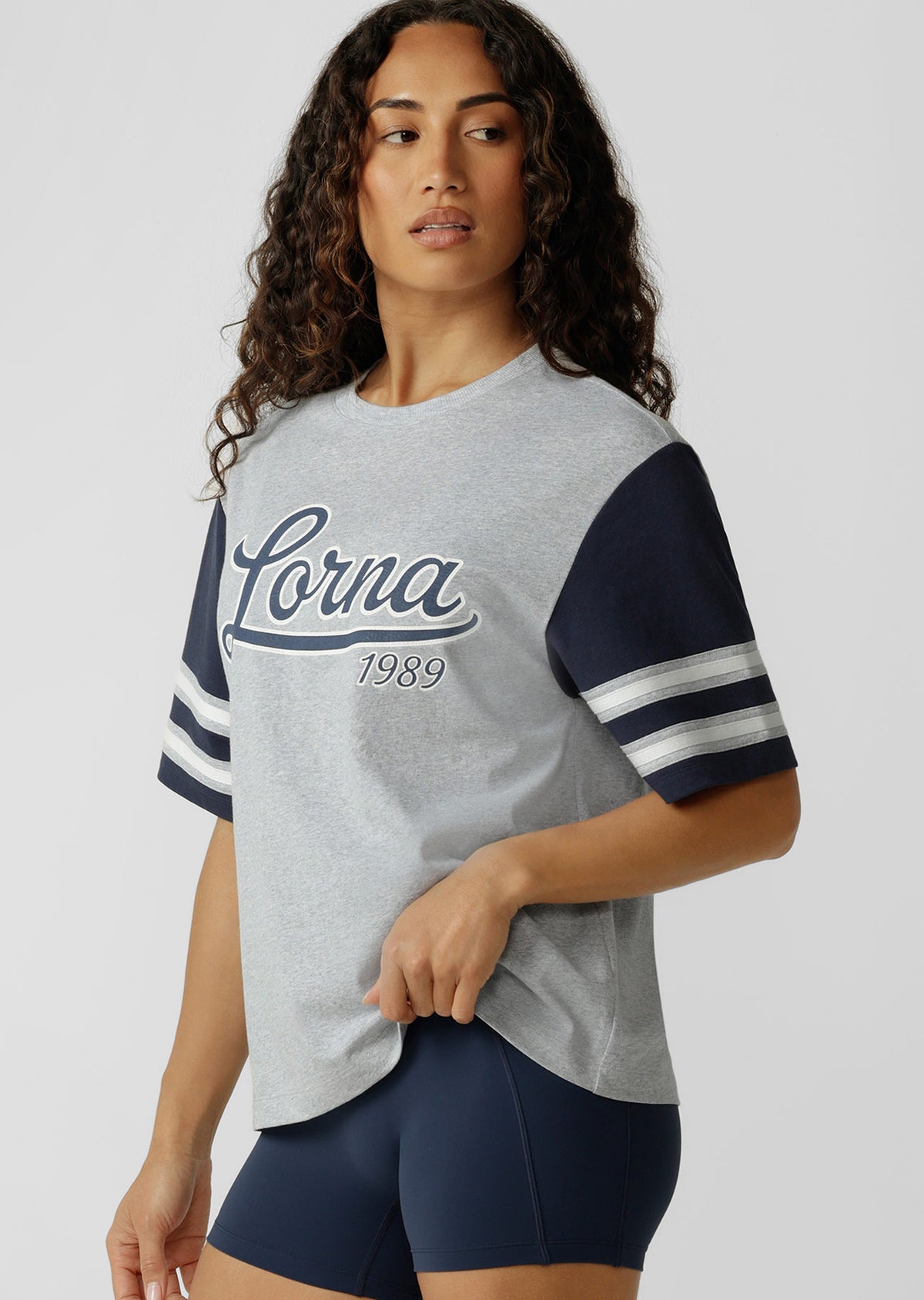 Lorna Jane Hardball T-Shirt - Grey Marl