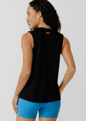 Lorna Jane Vacay Muscle Tank - Black