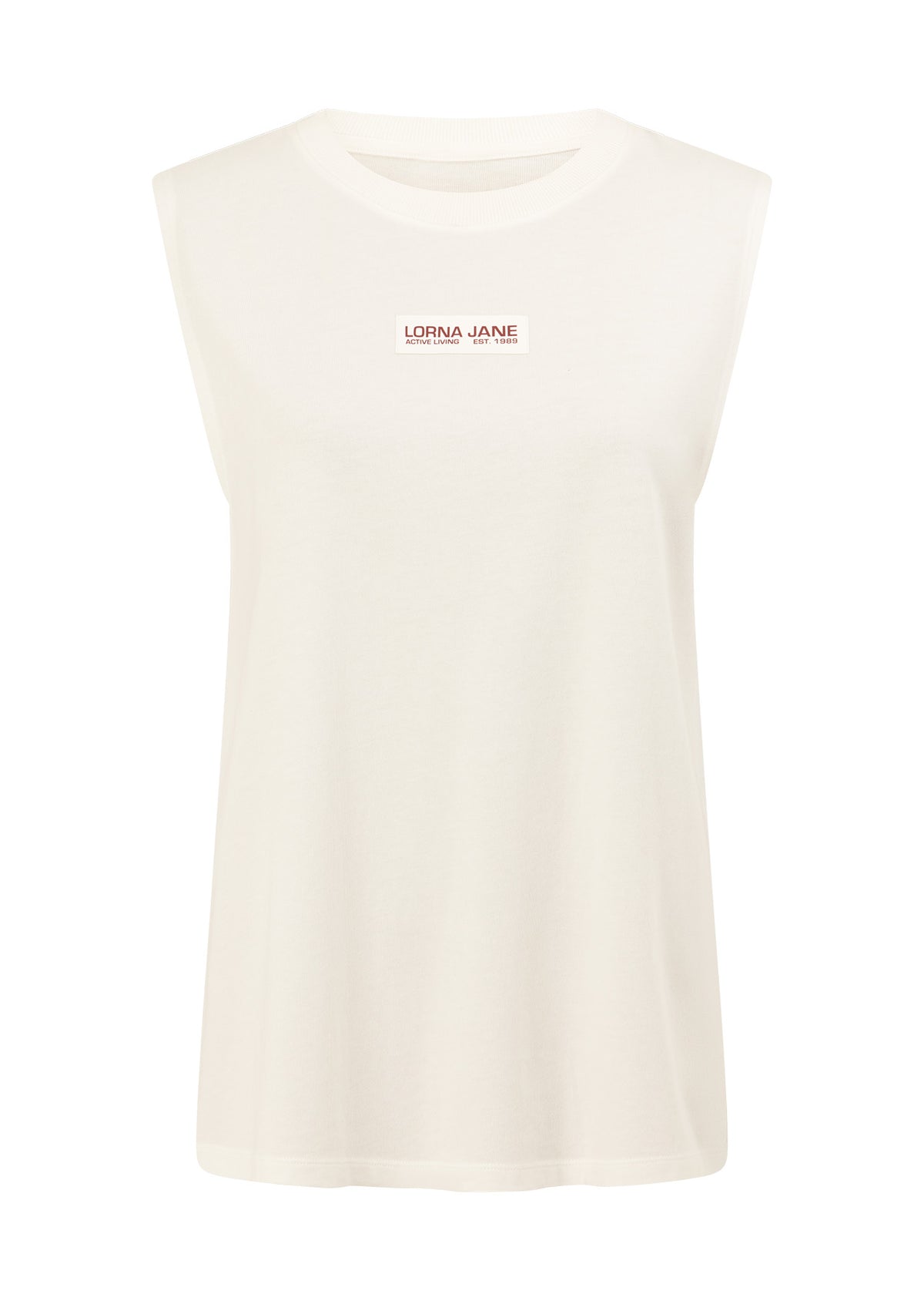 Lorna Jane Fade Away Washed Muscle Tank - Washed Porcelain