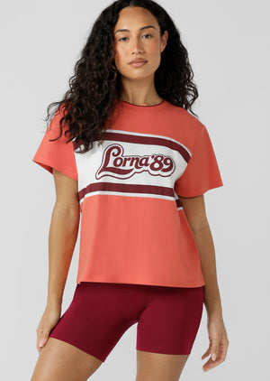 Lorna Jane Line Up T-Shirt - Burnt Sienna