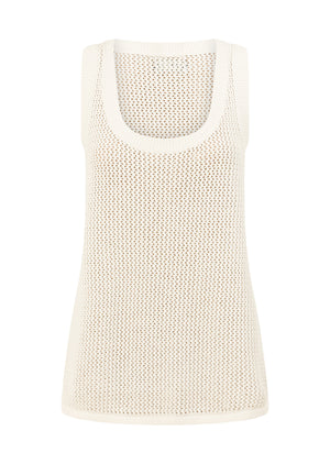 Lorna Jane Harbour Knit Tank - Porcelain