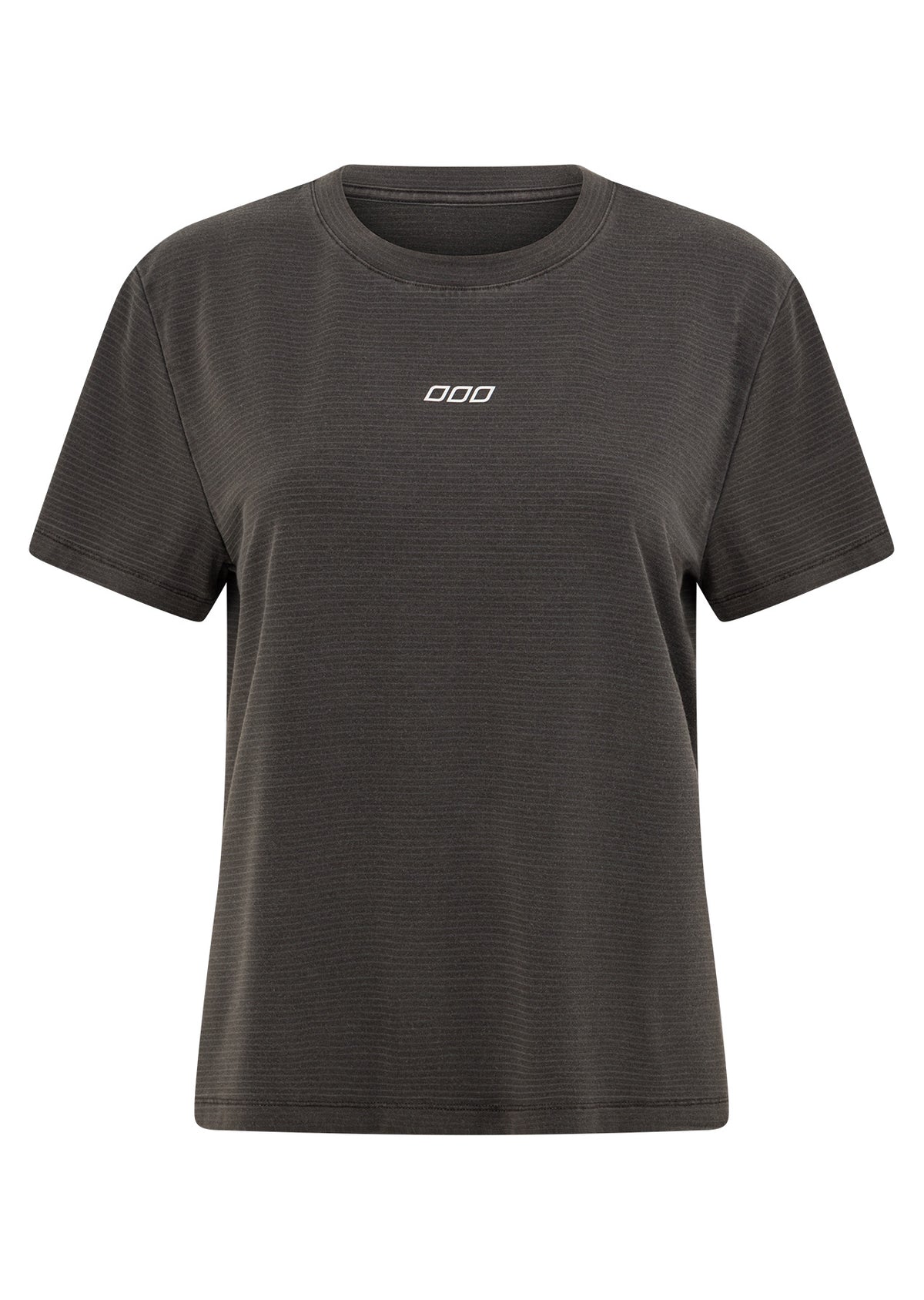 Lorna Jane Iconic Washed Active T-Shirt - Washed Black