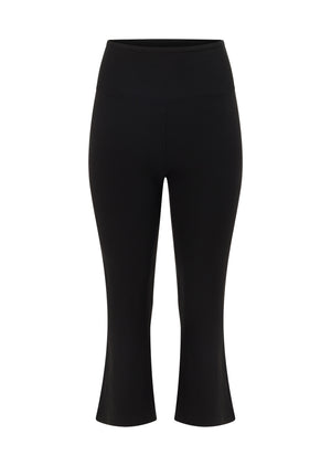 Lorna Jane Irresistible Luxe Active Rib Cropped Yoga Pants - Black