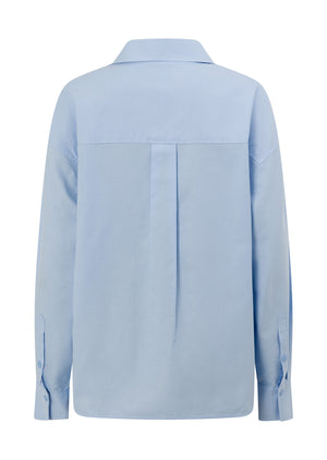 Lorna Jane LJC Unwind Long Sleeve Shirt - Oxford Blue