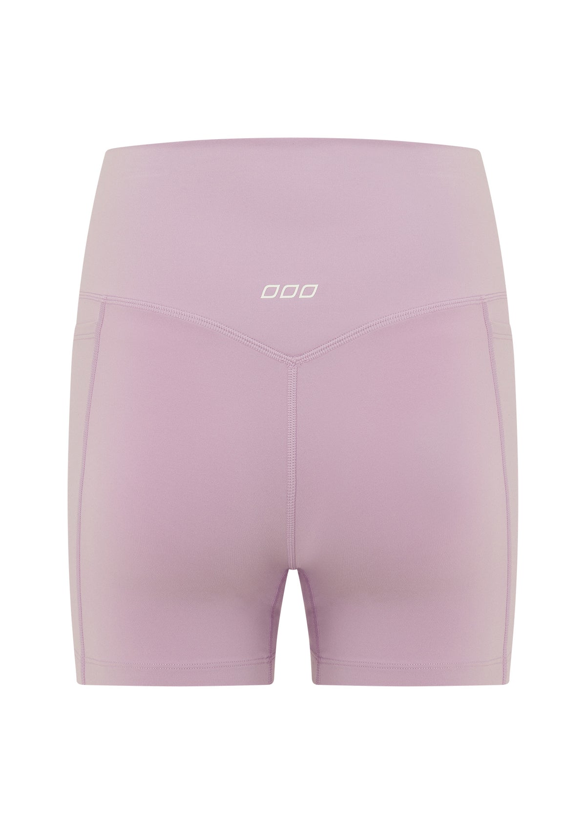 Lorna Jane Hi-Fold No Ride 2 Phone Pocket 10cm Bike Shorts - Dusty Lilac