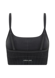 Lorna Jane Seamless Swim Longline Sports Bra - Black