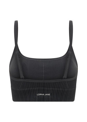 Lorna Jane Seamless Swim Longline Sports Bra - Black