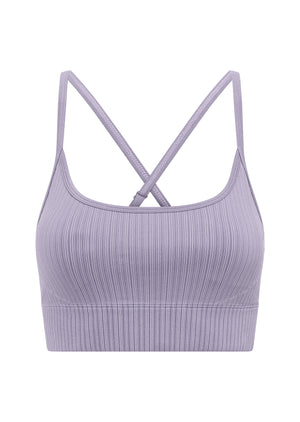 Lorna Jane Seamless Swim Longline Sports Bra - Lavender