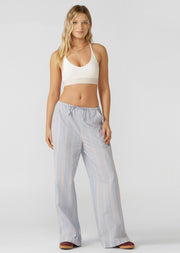 Lorna Jane Stripe Lounge Pants - Blue Multi Stripe
