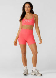 Lorna Jane Gym To Swim Sports Bra - Nectarine