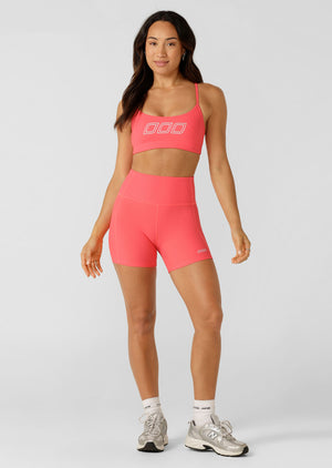 Lorna Jane Gym To Swim Sports Bra - Nectarine