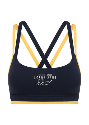 Lorna Jane Sprint To Finish Sports Bra - Oxford Navy