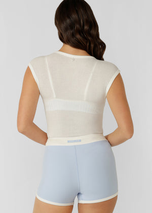 Lorna Jane Wild At Heart Active Top - Porcelain