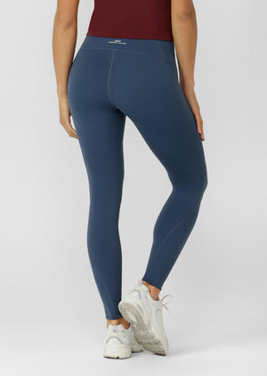 Lorna Jane Second To None Full Length Leggings - Deep Dive Blue