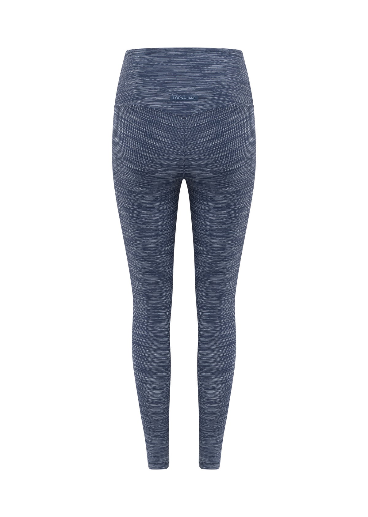 Lorna Jane Retro Ankle Biter Leggings - Deep Dive Blue Marl