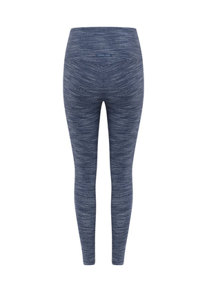 Lorna Jane Retro Ankle Biter Leggings - Deep Dive Blue Marl