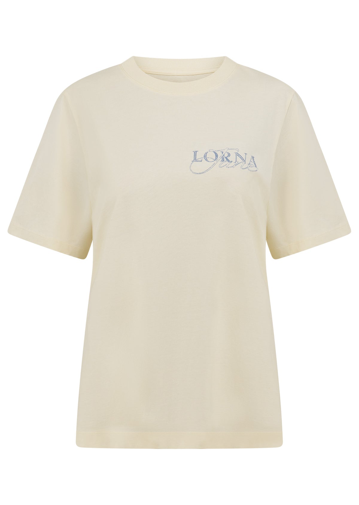 Lorna Jane Paradise Postcard Washed Relaxed T-Shirt - Washed Cream
