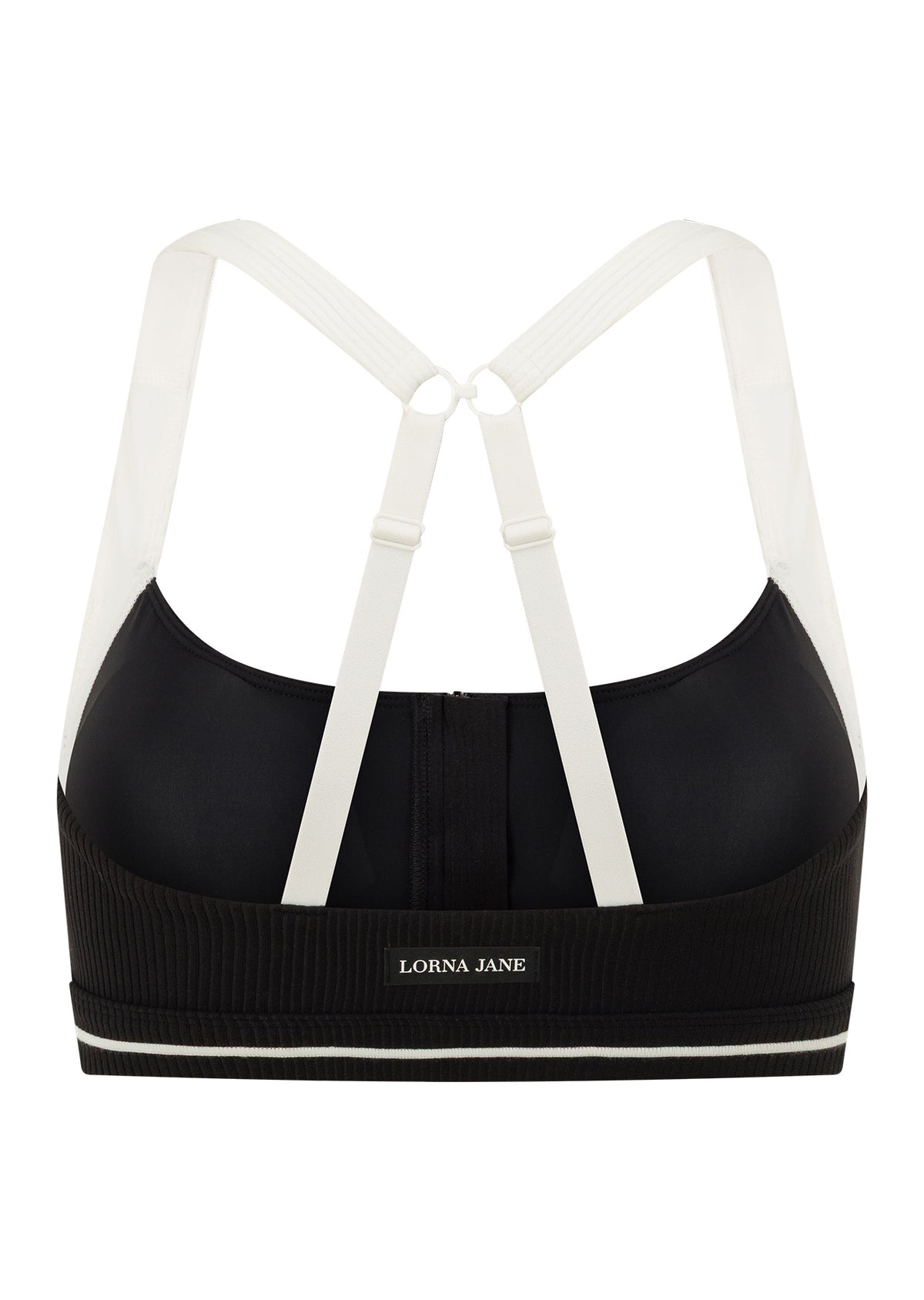 Lorna Jane Sprint to Swim Rib Max Support Sports Bra - Black